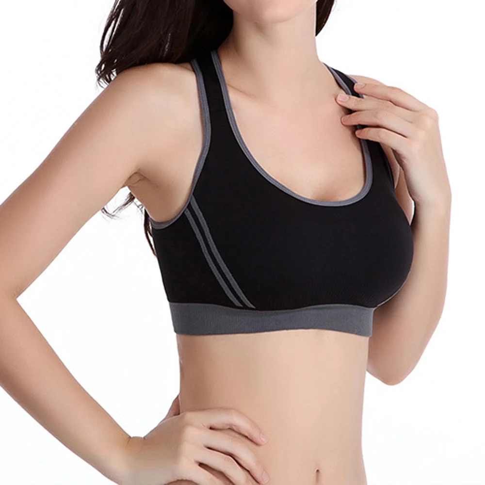 

Woment Sports Bra Women Absorb Sweat Yoga Bras Underwear female set Padded Push Up Stretch Vest Running Fitness Underwear