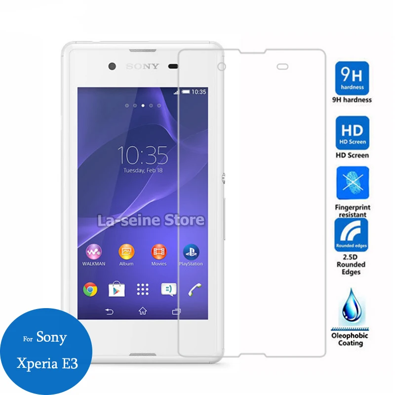Закаленное стекло для sony Xperia E3 E 3 Защитная пленка экрана 9 H D2202 D2203 D2206 D2212 D2243 Dual 4