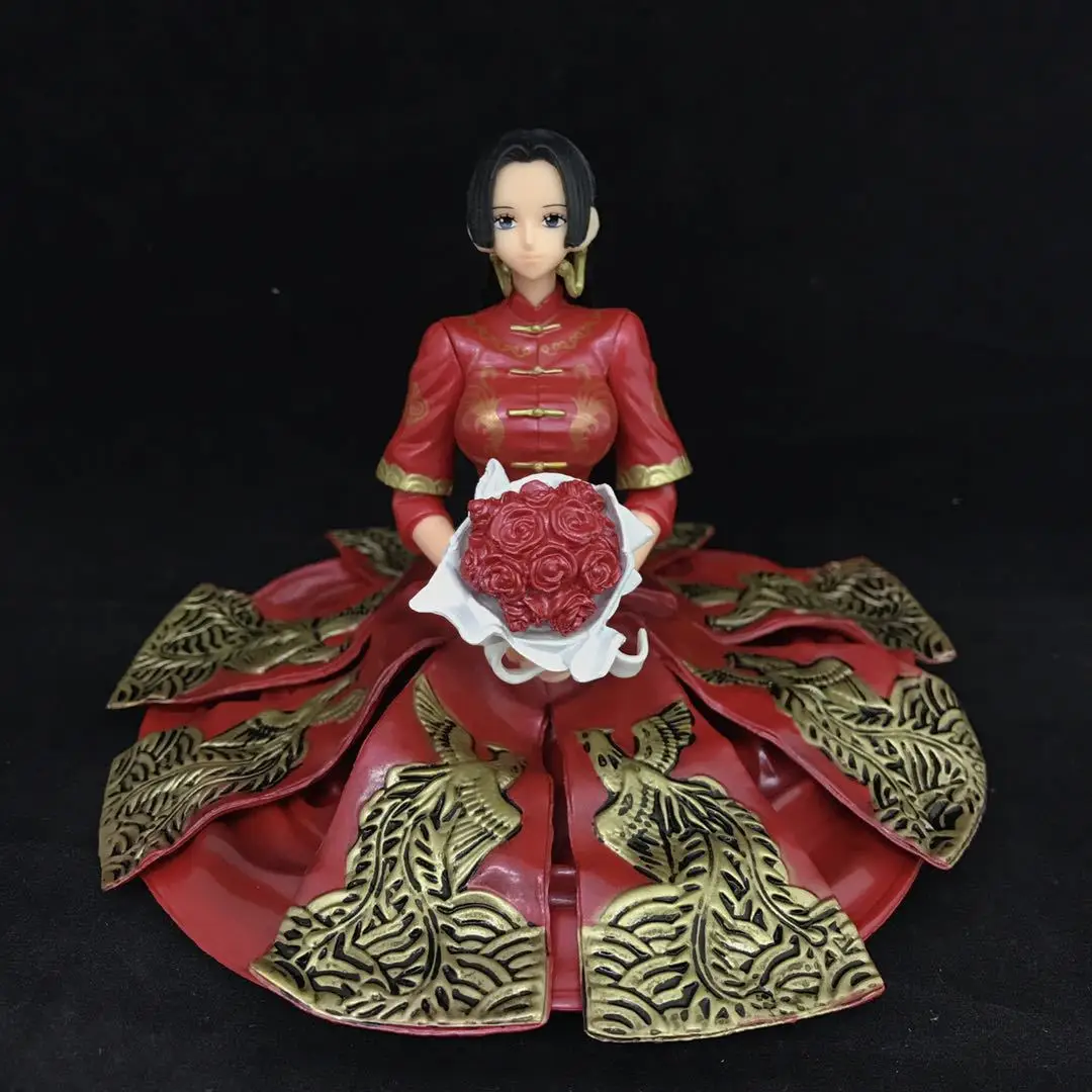 Новое Аниме One Piece Glitter & Glamours Boa Hancock красное кимоно свадебное Ver PVC Brinquedos модель