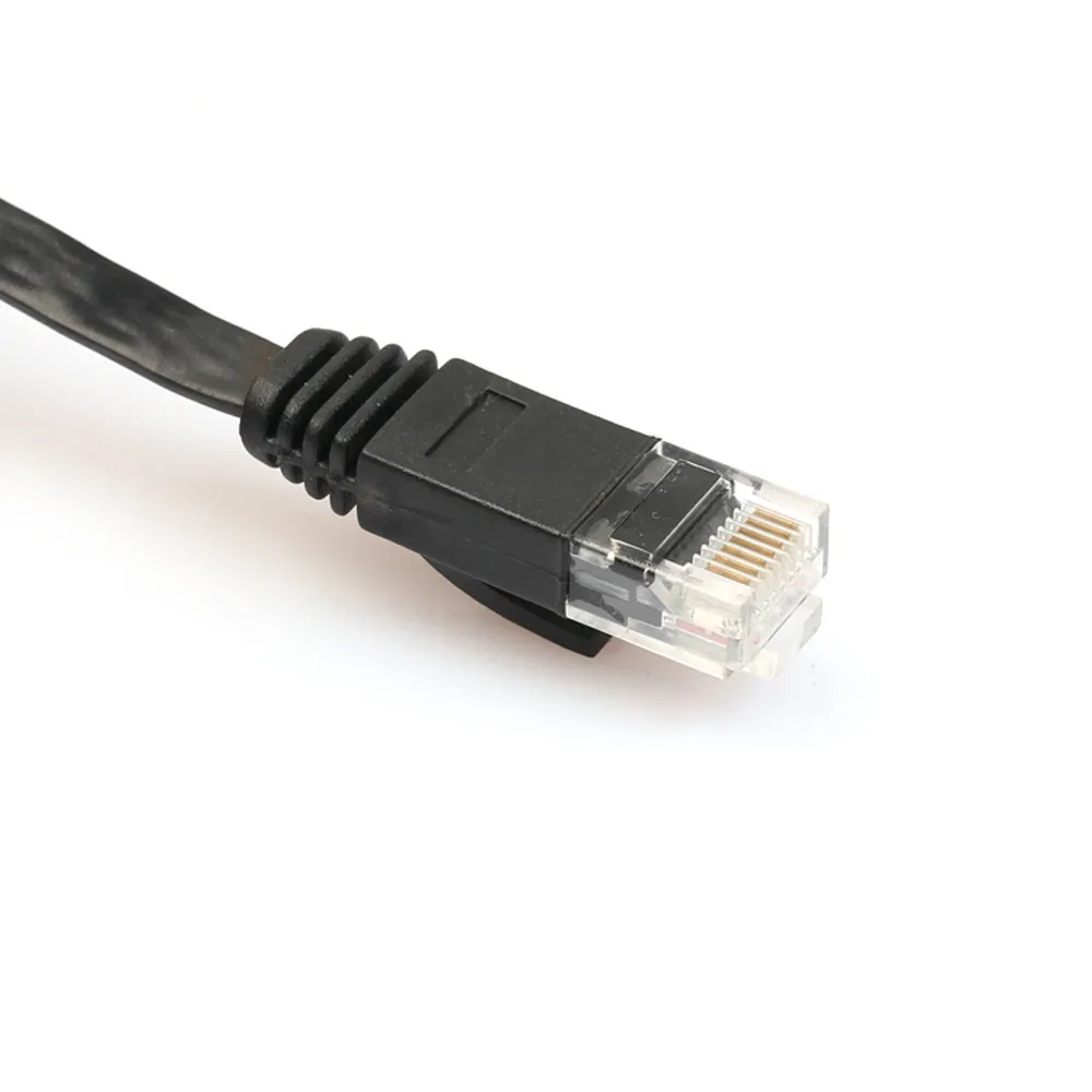 Плоский Cat6 Сетевой Соединительный Интернет-кабель модем маршрутизатор RJ45 для локальной сети витая пара совместимый POE и VOIP высокое качество@ 20