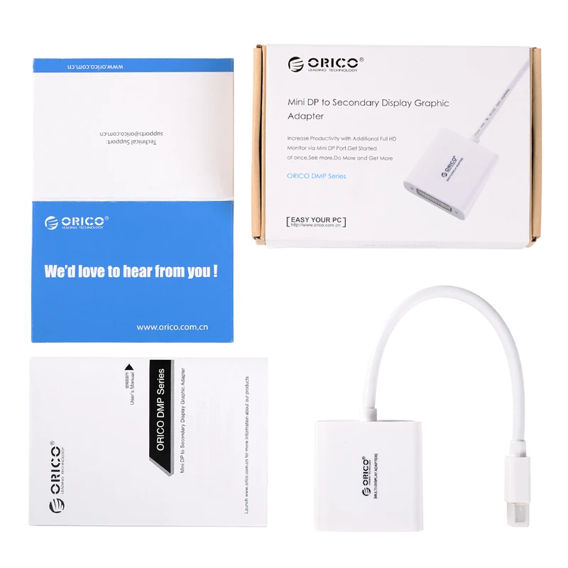 Кабель переходник ORICO Mini с дисплеем на DVI для Apple MacBook Air Pro iMac Mac|display port to dvi|cable adaptermini