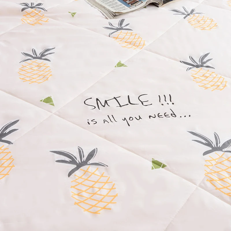 100% одеяло из полиэстера с принтом постельные принадлежности летнее кондиционер