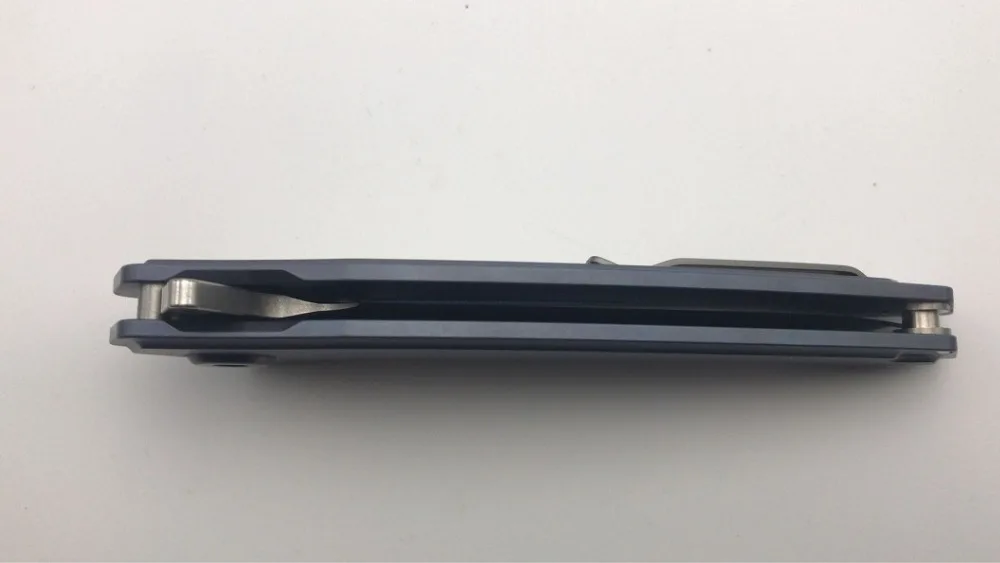 Синий титановый Maxace HENG 14c28 стальной потертый подшипник Флиппер компактный походный нож