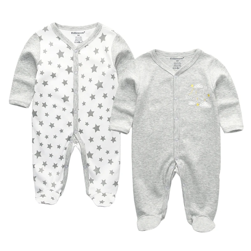 2 шт./лот Одежда для новорожденных милый детский комбинезон из 100% хлопка с