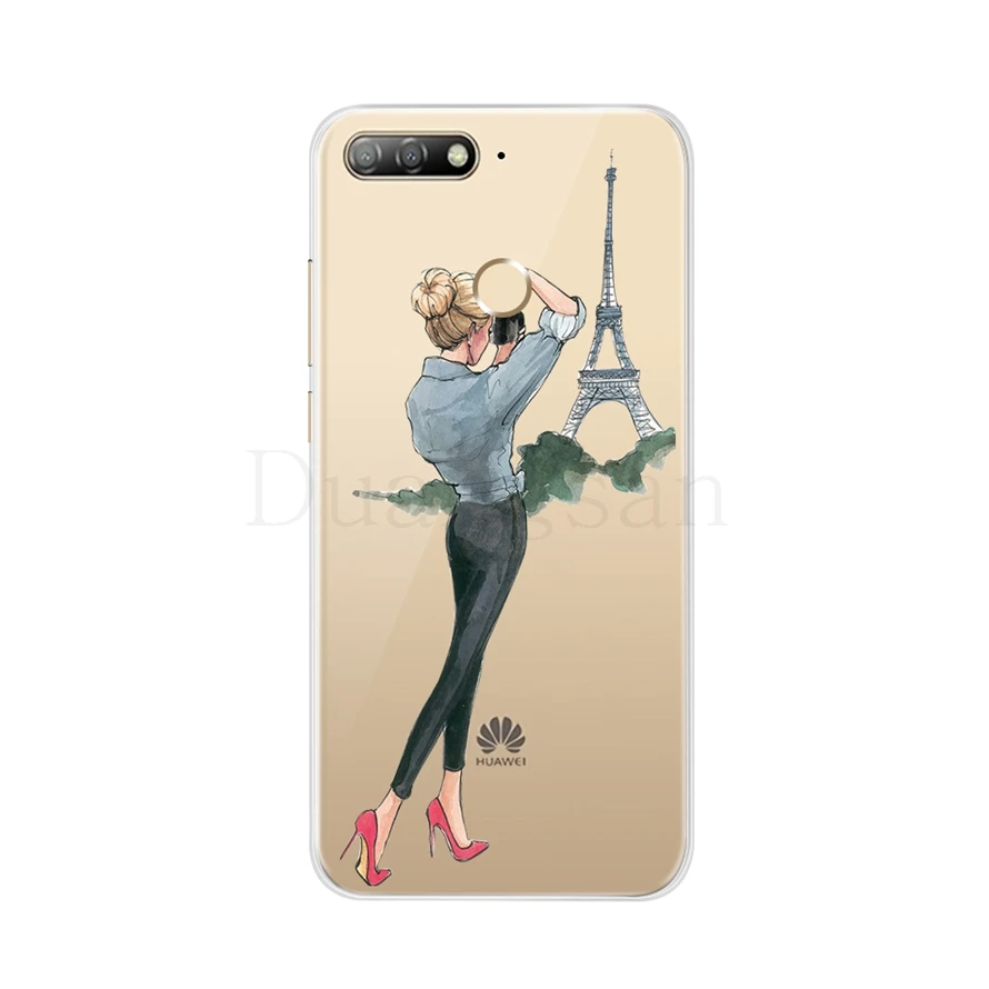 Модный Роскошный чехол для Huawei Y6 Prime 2018 3D мультяшный Мягкий Силиконовый ТПУ