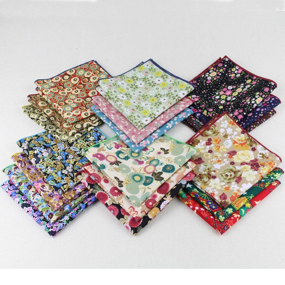 Высокое качество. Hankerchief. Мужские винтажные носовые платки из хлопка. Цветок розы