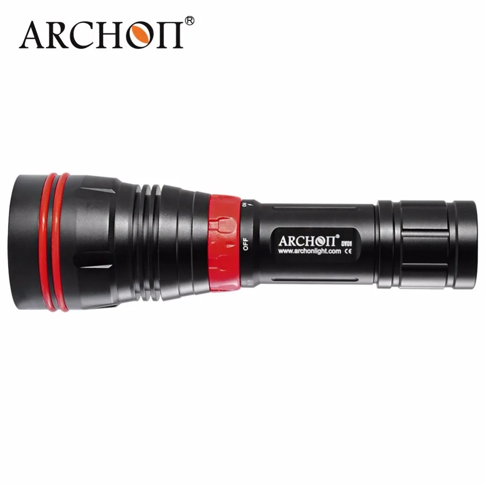ARCHON DY01 1000 люменов 6500k CREE XP-L светодиодный Дайвинг вспышка светильник фонарь светильник с 100 м 26650 батареей и зарядным устройством