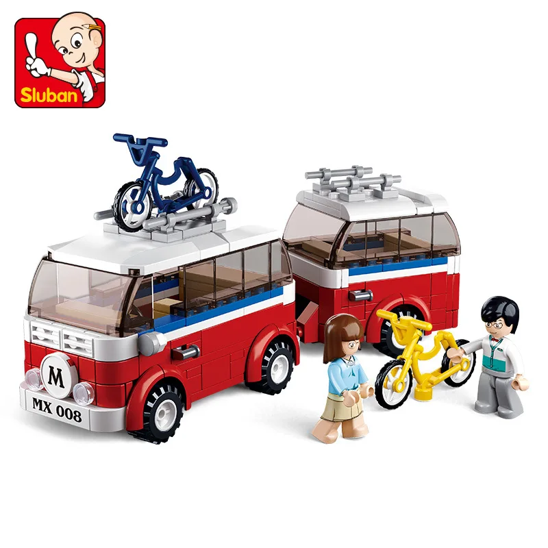 Sluban модели строительные игрушки совместимые с B0566 324 шт. блоки для кемпинга хобби