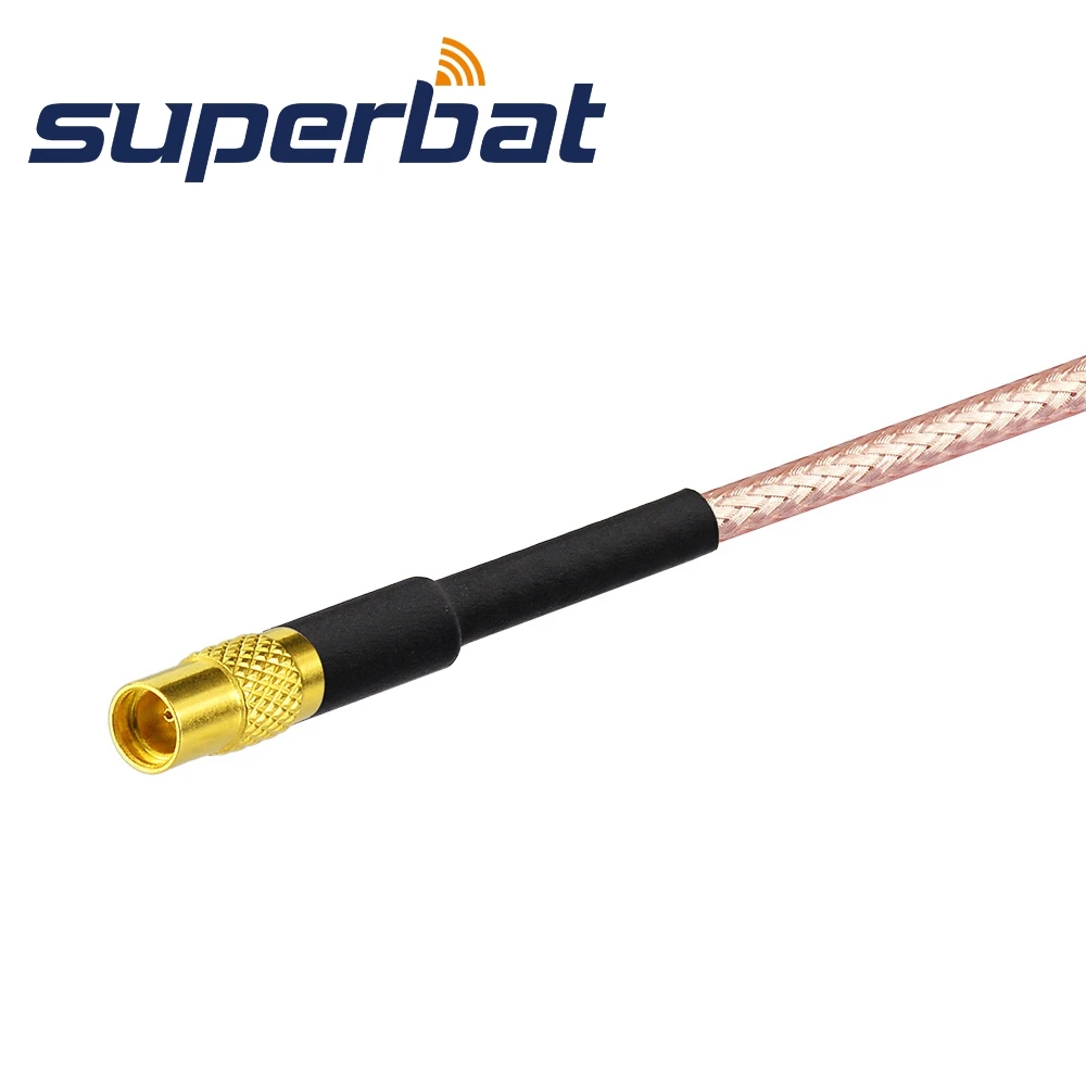 Superbat MMCX разъем под прямым углом чтобы прямой кабель Пигтейл RG316 15 см|angle plug|angled jack