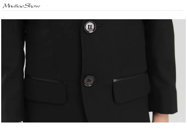 Костюмы для мальчиков (пиджак + жилет штаны галстук бабочка рубашка) приталенный