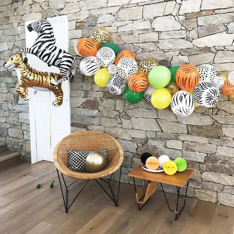 

6pcs Animal ballons Kids favors balloon Jungle themed parties Birthday party decorations boys Jungle safari baloon Baby shower