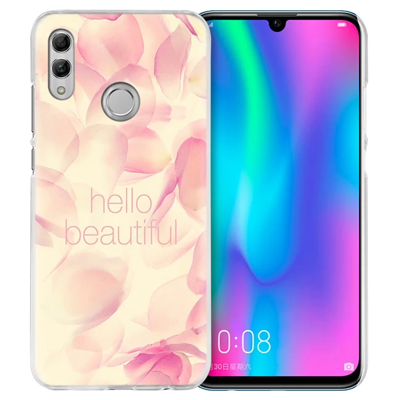 Красивый чехол с цветочным рисунком розы для huawei Honor 8X Y9 9 10 Lite Play 8C 8S 8A Pro V20 20i 10i Y6 Y7 жесткий Роскошный чехол для телефона из поликарбоната