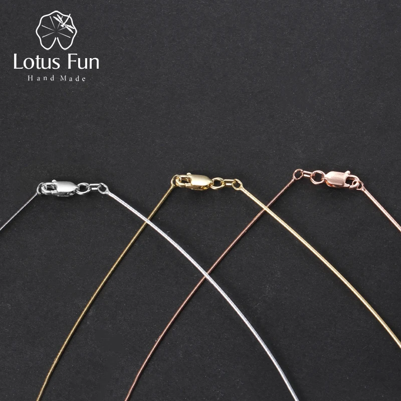 Lotus Fun реальные 925 серебро ручной работы Ювелирные украшения Одежда высшего качества классический колье Цепочки и ожерелья Цепь для Для женщин Кольер Acessórios