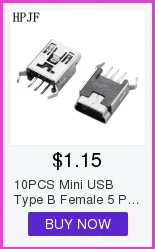 10 шт. мини usb Тип B Женский 5 Pin SMT SMD Shen плата гнездо разъема ПП