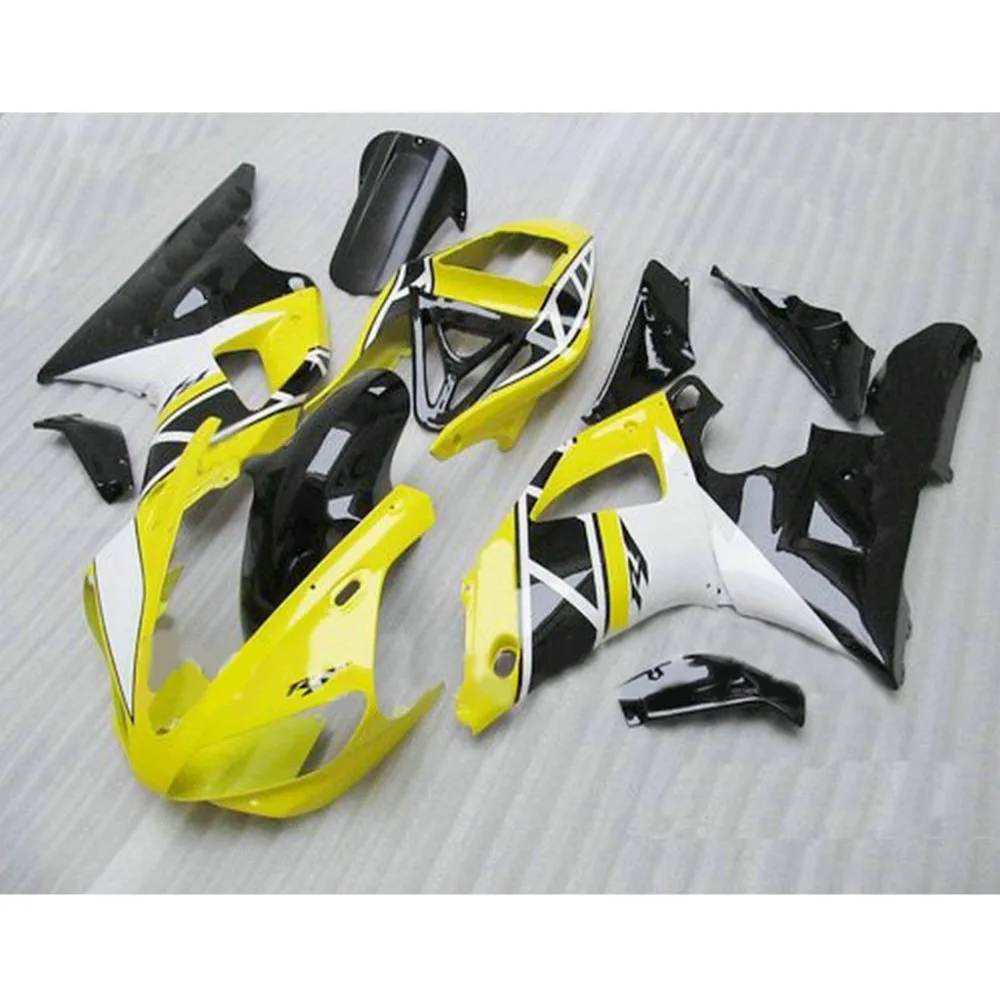 Дешевый комплект обтекателей для мотоцикла ABS для YAMAHA YZFR1 1998 1999 YZF R1 98 99 Белый Желтый корпус Обтекатели комплекты