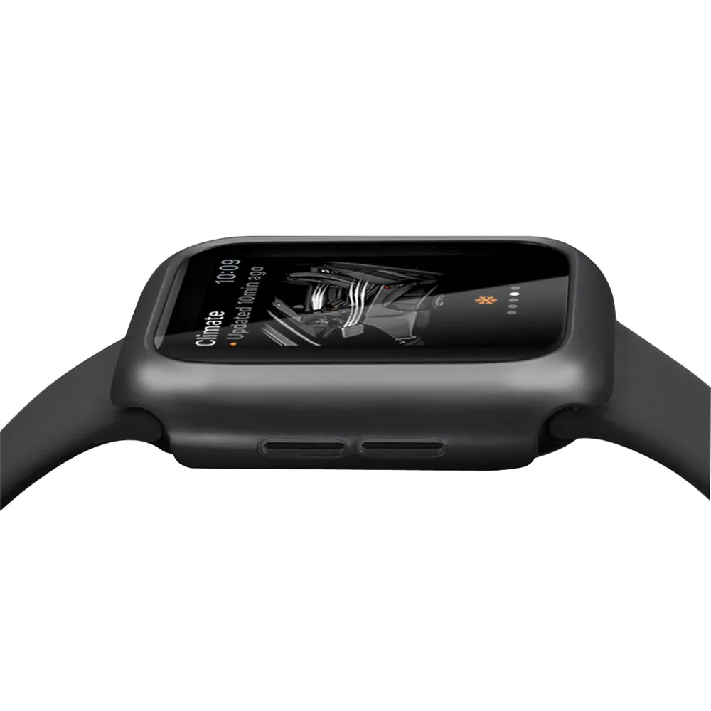 Модный пластиковый жесткий чехол для Apple Watch SE Series 6 5 4 3 защитный бампер 40 мм 44 38 42