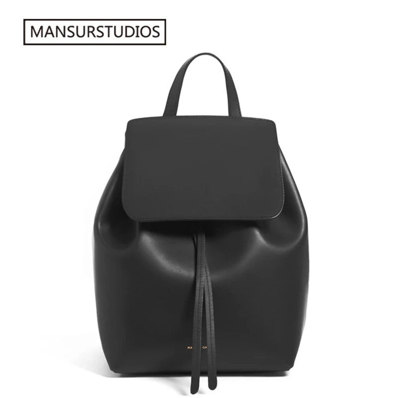 Женский кожаный рюкзак MANSURSTUDIOS, женская школьная сумка натуральный кожаный рюкзак