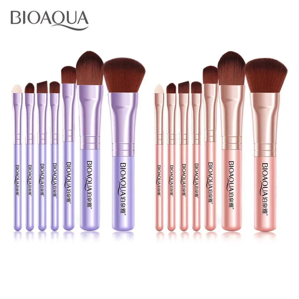 

7PCS/SET Professional Women Facial Makeup Brushes Eye Shadow Foundation Blush Tools Face Cosmetic Beauty Top Quality