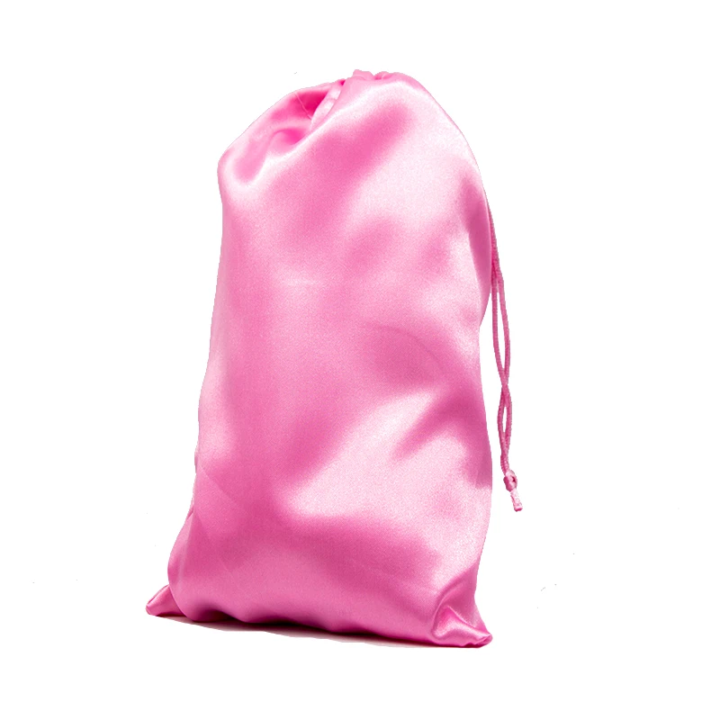 Новые чистые мешки розовый/красный/Камея шелковая сумка для обертывания париков
