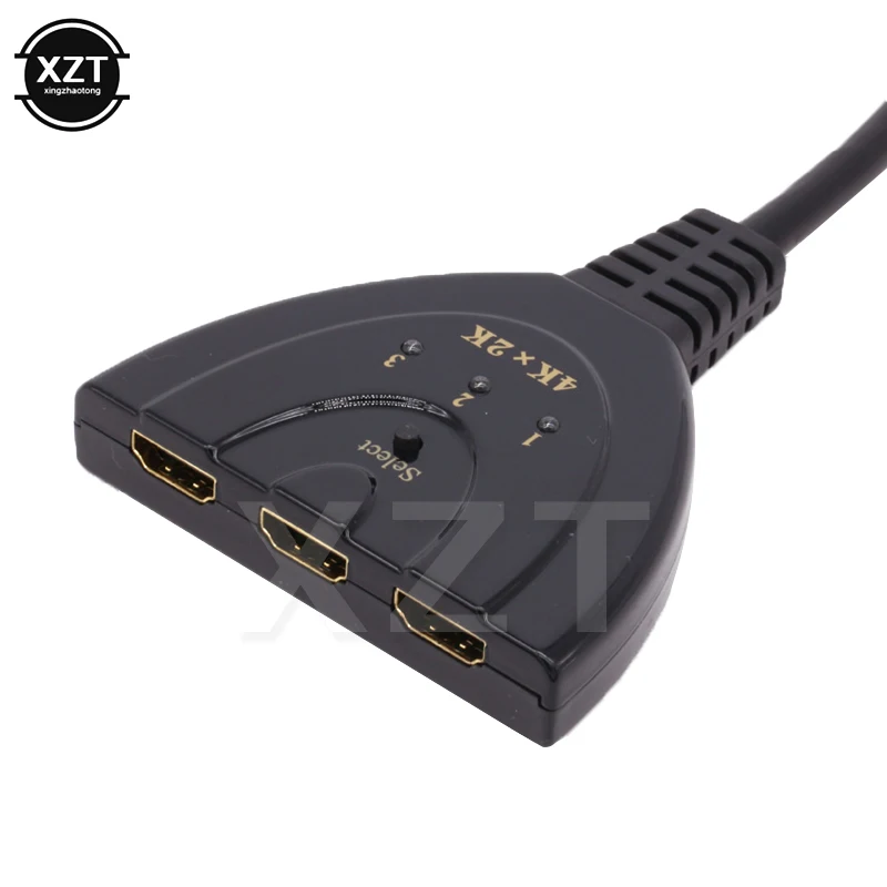 Совместимому с HDMI сплиттер 3 в 1 из Порты и разъёмы концентратор 4K * 2K 3D Mini