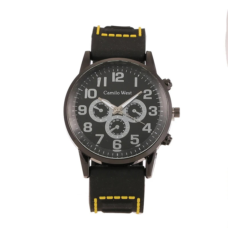 Reloj hombre мужские спортивные часы с силиконовым ремешком кварцевые армейские