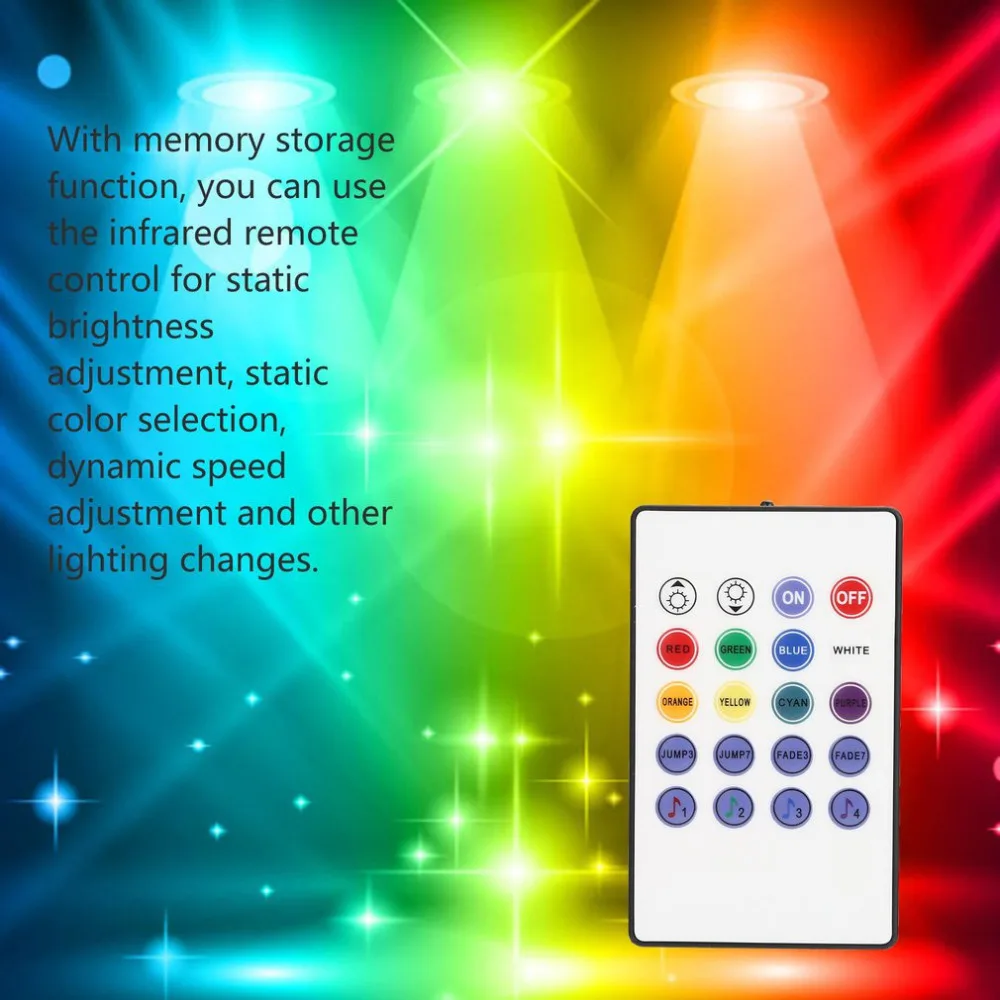 Светодио дный светодиодный RGB музыкальный контроллер 20 ключей RF пульт