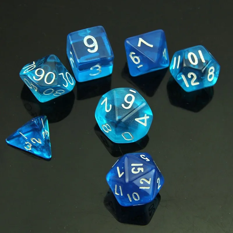 Многогранная двухсторонняя игра D4 D6 D8 D10 D12 D20 в кости для подземелья и драконов 6