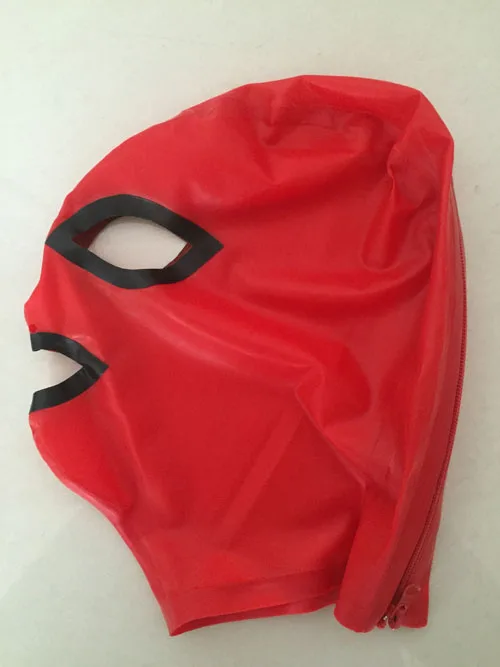2016 new fashion latex hood rubber mask with open eyes and mouth plus size Hot sale Zentai Custom Size Latex Sale Hood Mask |