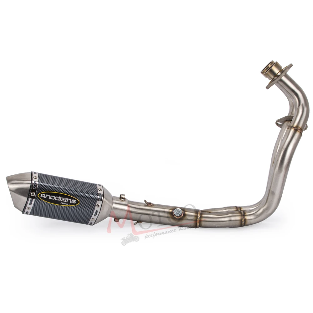 Motoo-MT07 FZ07 мотоцикл Выхлопная полная система для Yamaha MT-07 FZ-07 Tracer- с глушителем XSR700