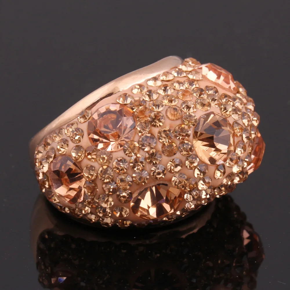 Женское кольцо из нержавеющей стали обручальные кольца цвета розового золота с