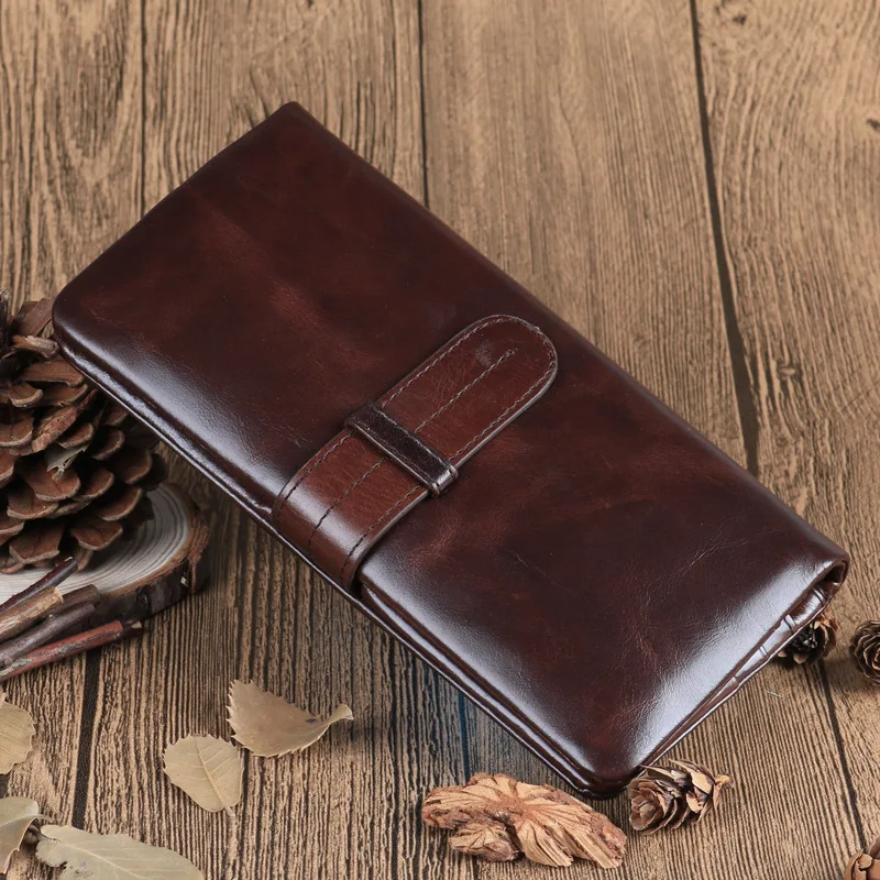 Мужской кошелек из натуральной кожи с отделением для карт | Багаж и сумки