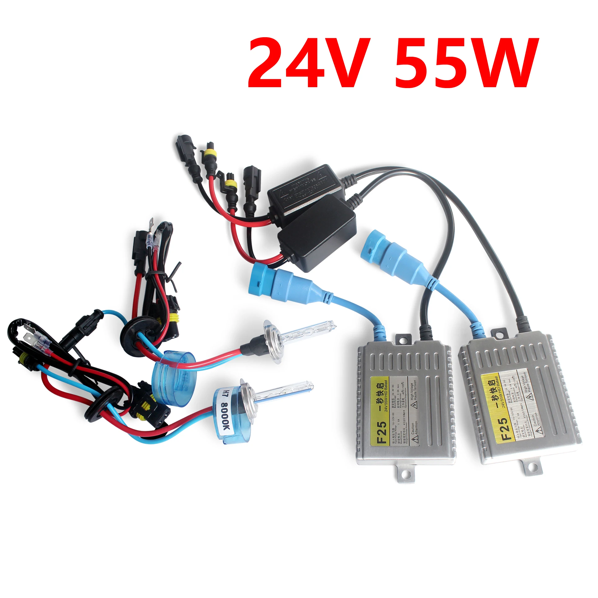 Raych HID конверсионный комплект фар 24 В 55 Вт Быстрый яркий ксенон hid лампы балласт