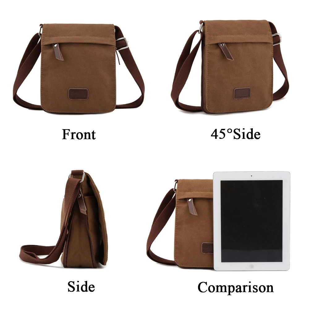 Мужская сумка мессенджер маленькая Холщовая Сумка через плечо|mens designer messenger bags|men