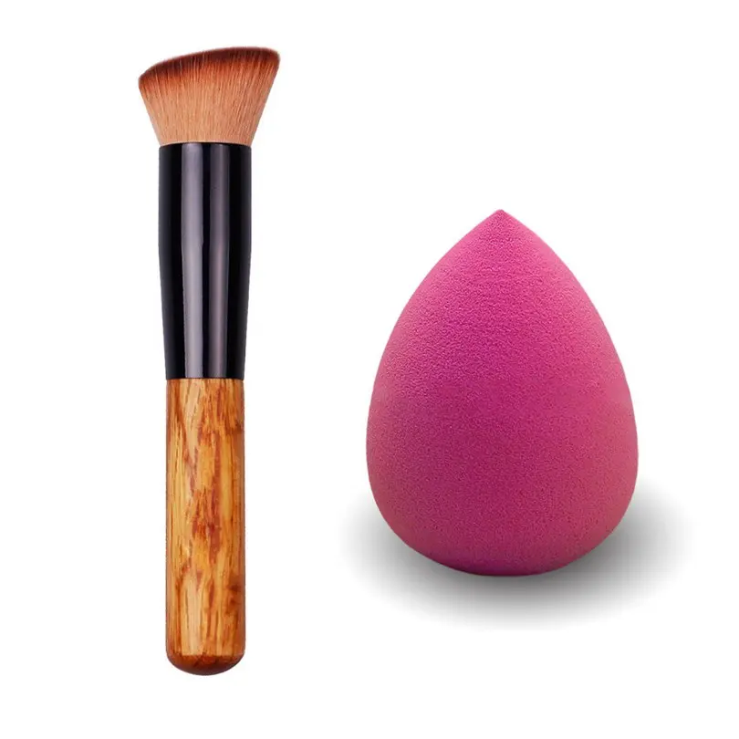 Makeup Set Bittb набор косметики Тональная основа для лица мягкая губка слоеная деревянная Кисть для макияжа пудра Craeam Кисти Набор инструментов для красоты - Цвет: Makeup Set