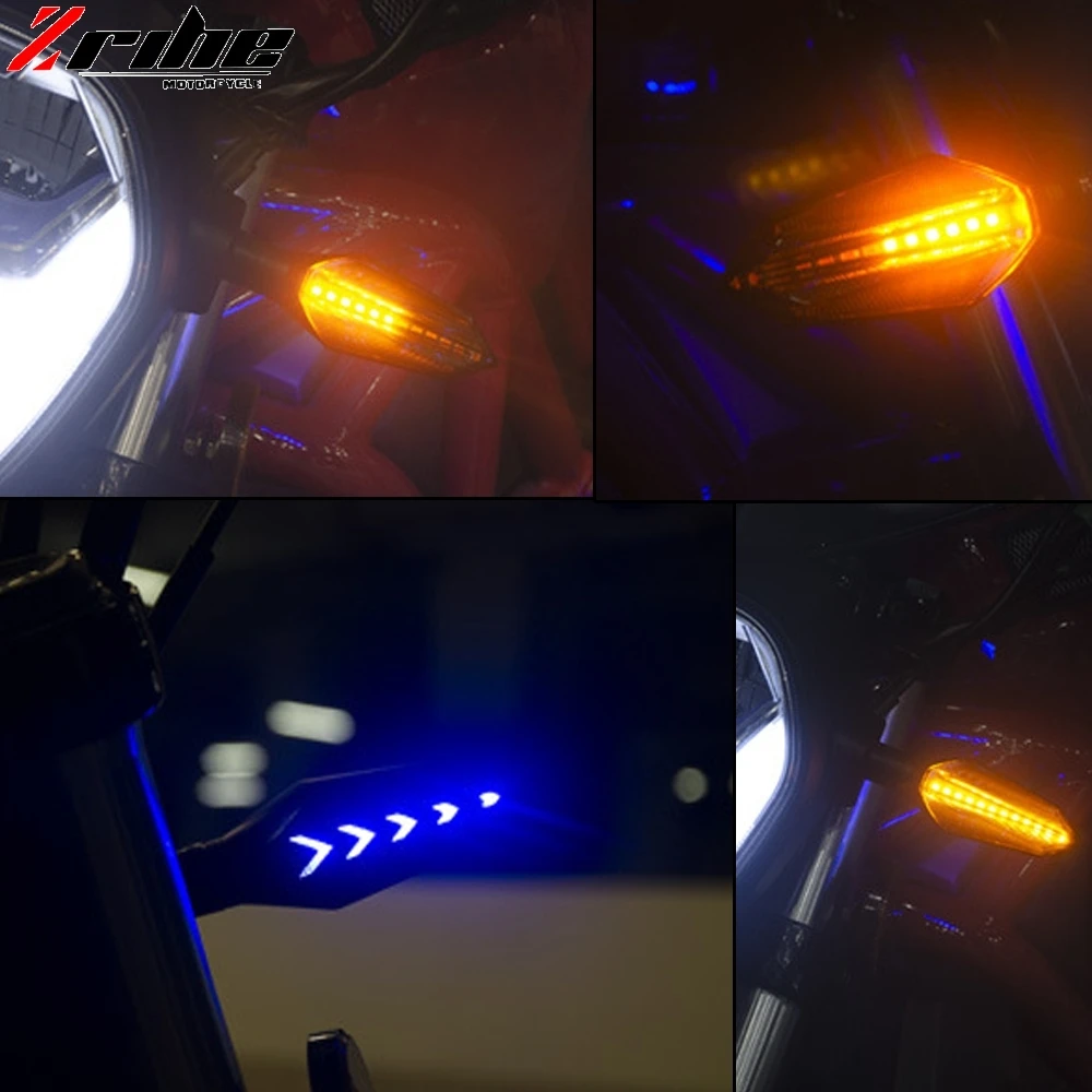 

Pair Motorcycle Turn Signal Light LED Amber Lamp Turn Signals Blinkers Universal For yamaha YZF R1 R6 FZ1 FZ6 XJ6 XT 660 R MT125