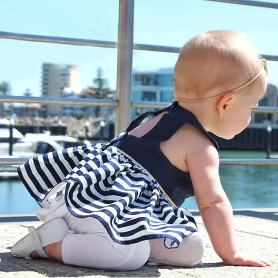 Бренд Pudcoco/2017 г. Летняя одежда для новорожденных девочек темно синее платье Топ +