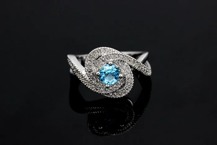 Женское кольцо на палец Bague Mariage свадебное с камнями скидка 15% Y3319 | Украшения и