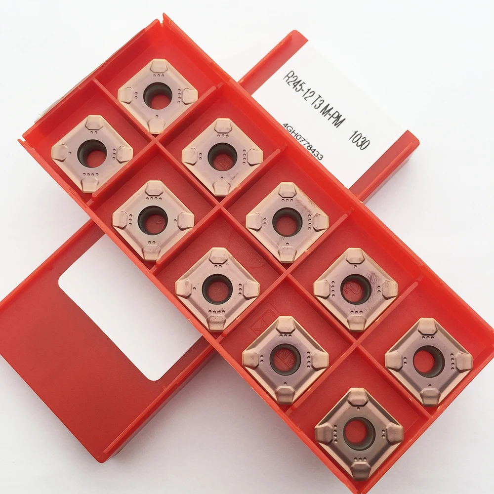 10 шт. R245 12T3M PM 1030 4220 4230 4240 cnc карбидные режущие инструменты фрезерные Вставки