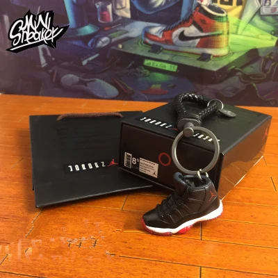 AJ11 Индивидуальные DIY креативные пары подарки ручной работы AJ11 маленькие туфли модель стерео 3D для мужчин и wo мужчин брелок Air Jordan 3D ключ - Цвет: AJ11