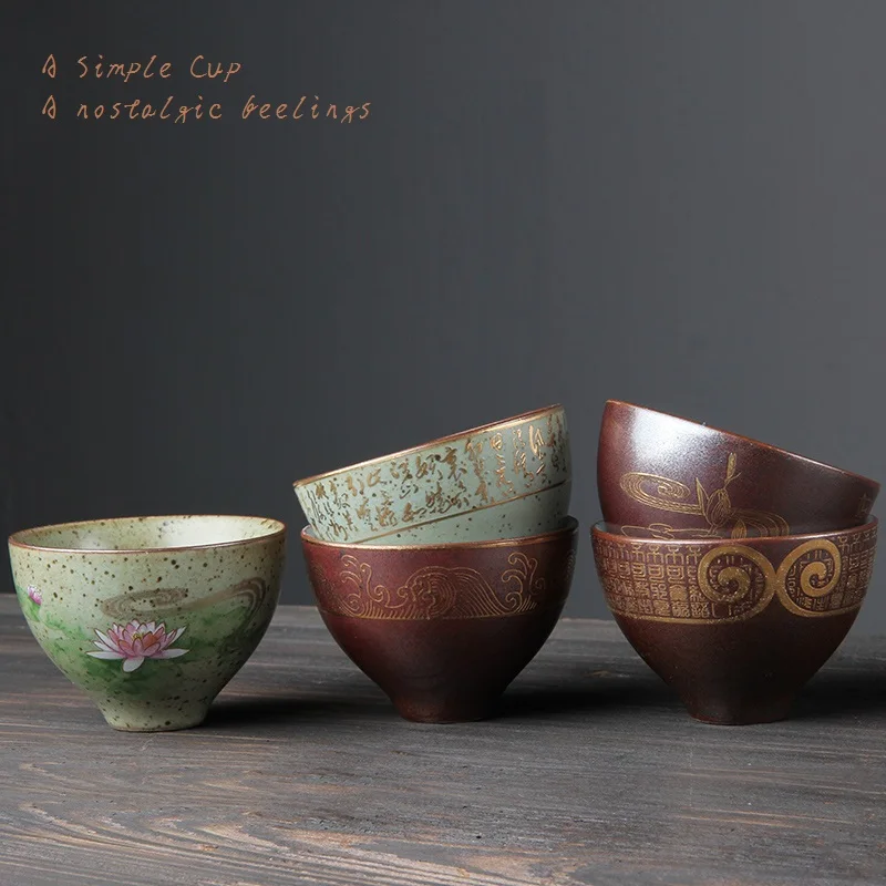 Ретро минималистский японский стиль грубый керамика персонализированные ручной