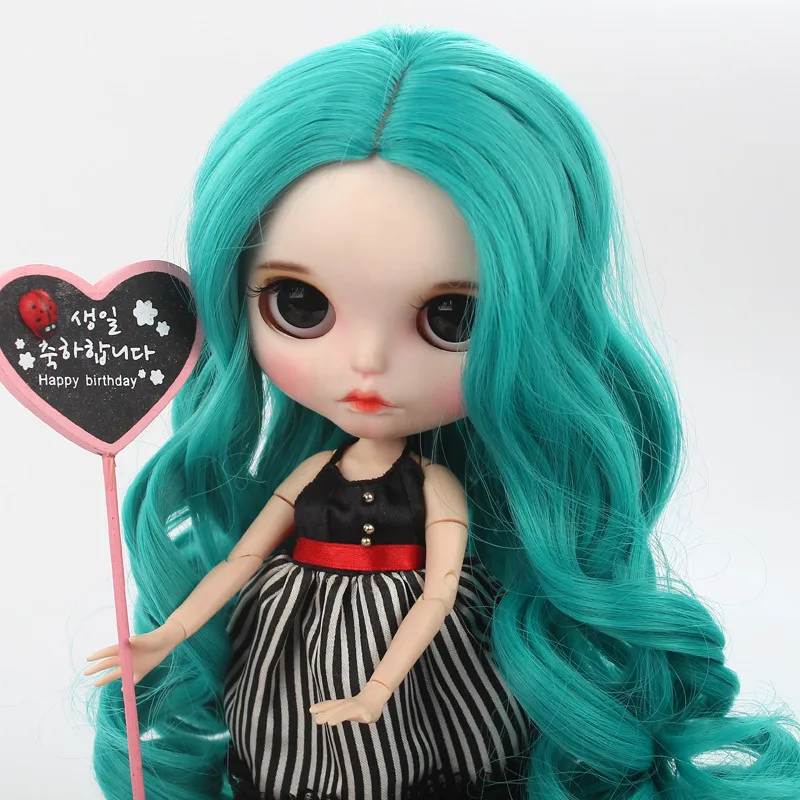 Парики для волос Blyth Doll высокое качество натуральный жар зеленый коричневый хаки
