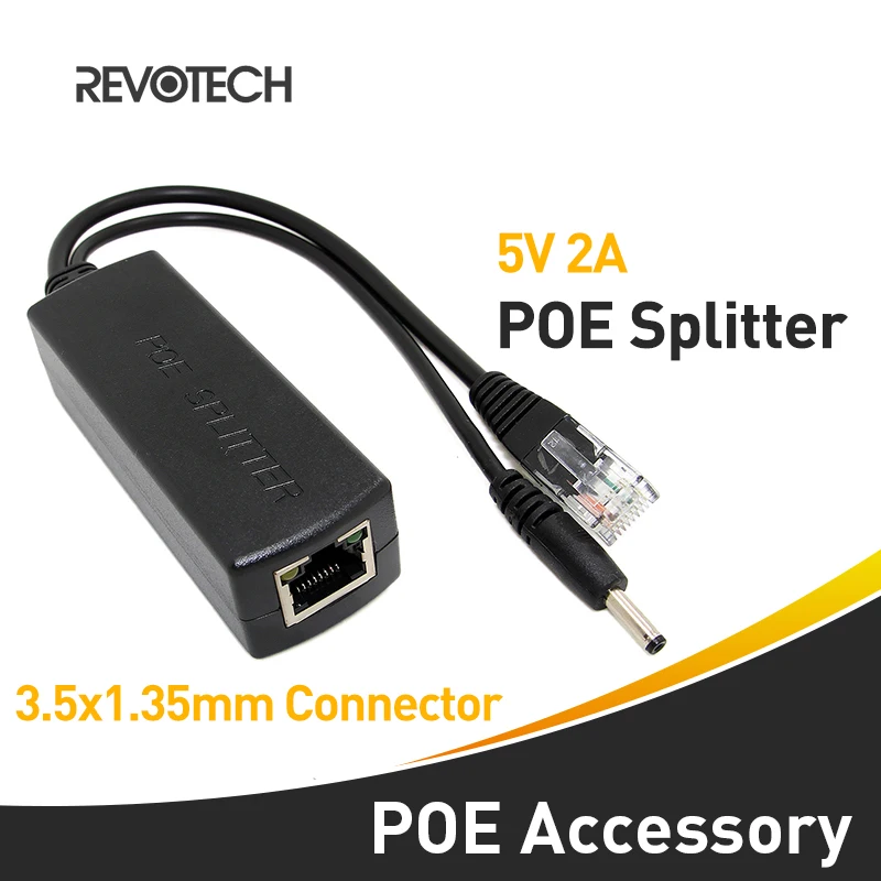 Разветвитель PoE со стандартом IEEE 802.3af и выходом 5 В 2 А 100 м с разъемом 3 5x1 35 мм Power over