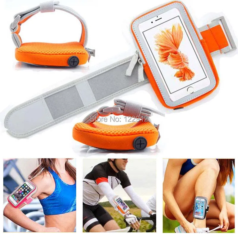 Universal Sport Running Riding Case For Cell Phone Holder Zipper Bag 8cm-15cm case | Мобильные телефоны и аксессуары