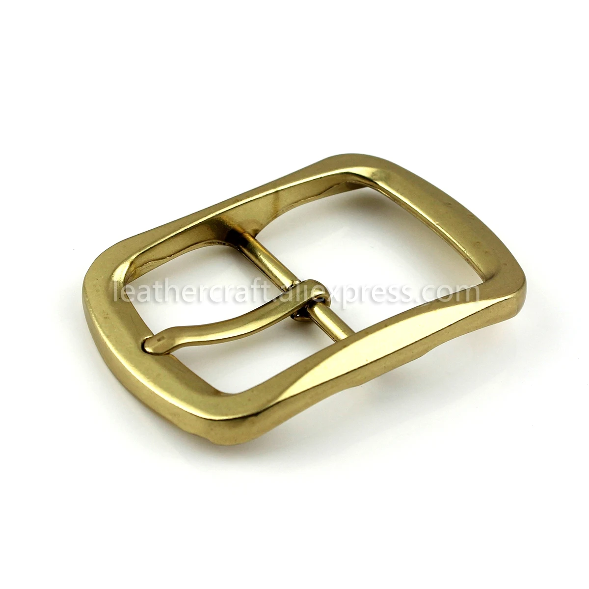 Brass 1х металлическая пряжка на ремне, Центральная застежка, Мужская модная пряжка на ремне, 2 цвета, для 37-39 мм, кожаный ремень, аксессуары для рукоделия - Цвет: Brass