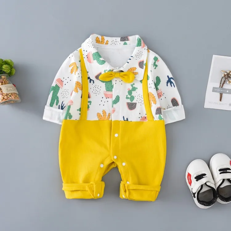 ACE любовь Одежда для малышей из одного предмета новорожденных детские комбинезоны сезон: весна–лето кактус