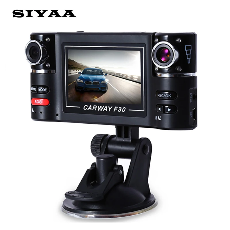 Carway F30 Автомобильный видеорегистратор 2.7 &quotTFT LCD HD 1080 P двойная камера