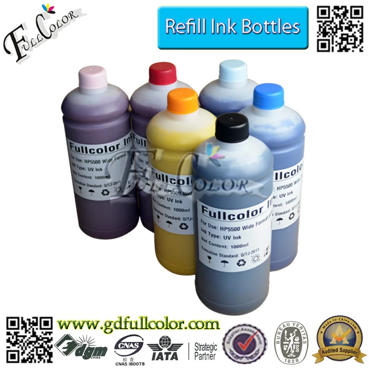 Чернила для принтера Designjet 5000 5500 HP5000 HP5500 1000 мл * 6 цветов|uv ink|ink refill bottleprinter ink |