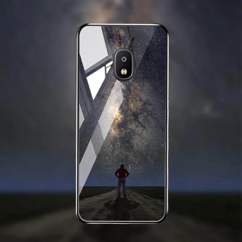 M005 Ojeleye для samsung Galaxy J7 чехол закаленное Стекло Крышка для samsung J7 PRO A6 A5 A7 A8 J7 плюс J2 Core J4 J6 J8 чехлы на сиденья - Цвет: M005