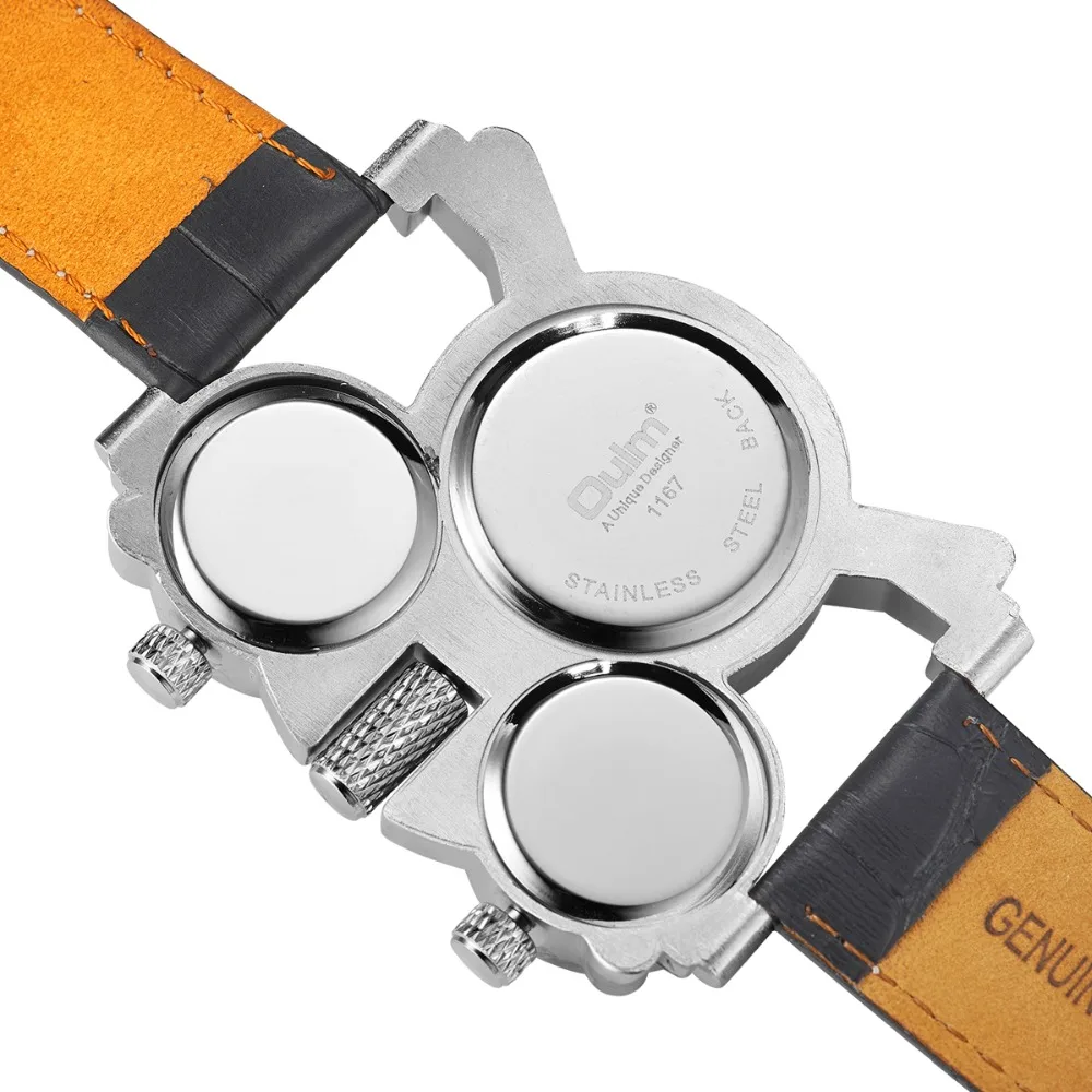 Часы наручные Oulm Мужские кварцевые в стиле милитари брендовые Роскошные