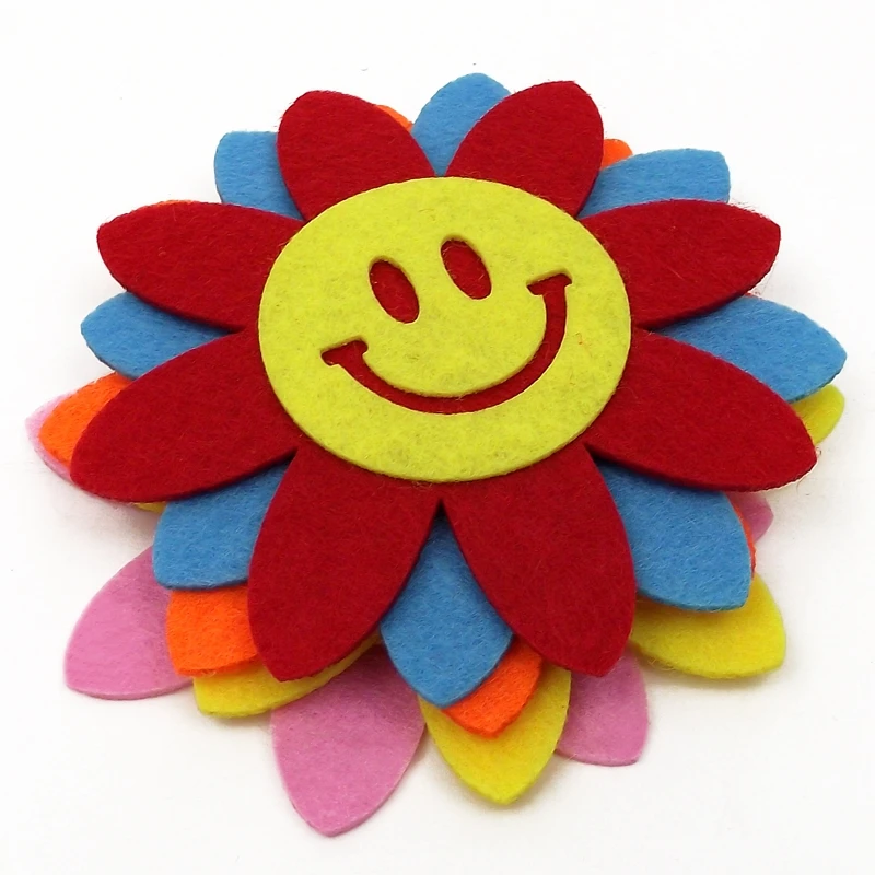 3 вида милые фетровые клеевые аппликации для детей аксессуары рукоделия